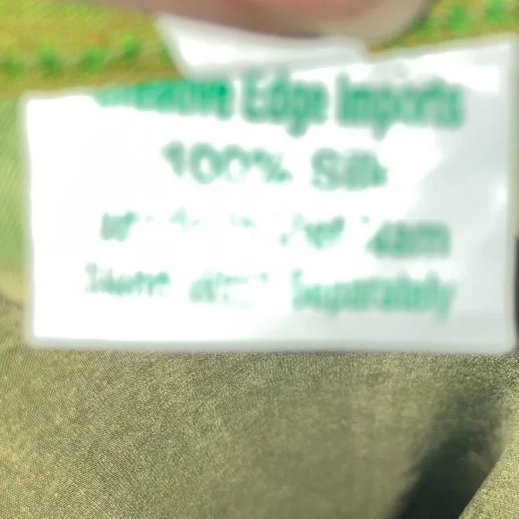 Green and Gold Silk Skirt - Picture 12 of 12